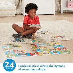 Мега-пазл Melissa&Doug Алфавіт/Тварини, 24 елементи (MD31001) - мініатюра 6