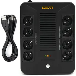 Пристрій безперебійного живлення GEAR GU-850PLUS6 - мініатюра 2