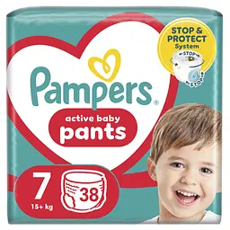 Підгузки Pampers трусики Pants Giant Plus Розмір 7 (15+ кг) 38 шт. (8006540069387)