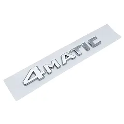 Емблема-напись 4MATIC для Mercedes-Benz хром 145х23 мм пластик (на скотчі)