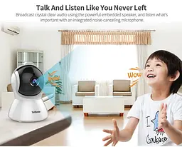 IP-камера автоматичного стеження SriHome SH025 1080P AI Білий EU Plug - мініатюра 10