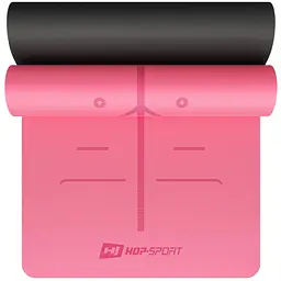 Йога-мат Hop-Sport PU 0,5см 183 x 68см HS-P005GM рожевий
