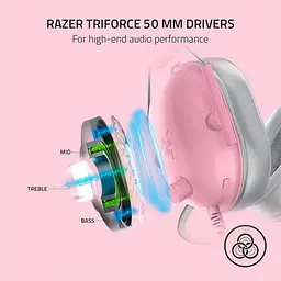Навушники Razer з мікрофоном BlackShark V2 X Quartz (RZ04-03240800-R3M1) - мініатюра 6