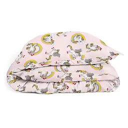 Комплект постільної білизни Cosas Rainbow unicorn CS3 Підлітковий рожевий (UnicornRainbowRose_El80-Summer_155) - мініатюра 4