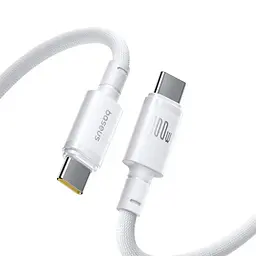PD Кабель Baseus New Braided Type-C to Type-C 100W 2m білий E0426V02
