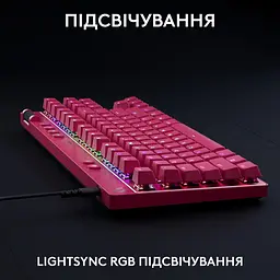 Клавіатура Logitech G PRO X TKL RAPID Gaming Magenta (L920-013253) Б/в - мініатюра 6
