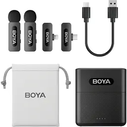 Мікрофон Boya BY-V3 combo Type-C/Lightning Black (BY-V3 Combo) - мініатюра 2