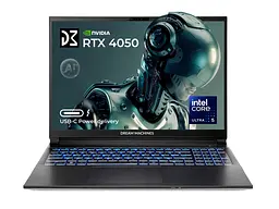 Ноутбук Dream Machines RG4050-16 16FHD+ IPS, Intel Ultra 5-125H, 32GB, F1TB, NVD4050-6, DOS, Сріблястий (RG4050-16UA21)