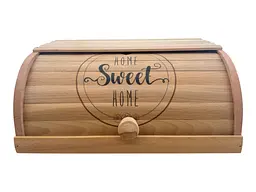 Хлібниця деревʼяна класична з написом “Home Sweet Home” 38×27×17 см - мініатюра 3