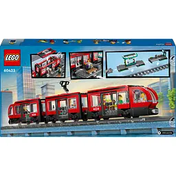Конструктор LEGO City Трамвай і вокзал у центрі міста 811 деталей (60423) - мініатюра 2