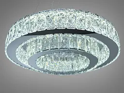 Підвісна люстра LED Diasha 575/500+320HR хром 82 Вт 4510 Лм - мініатюра 3