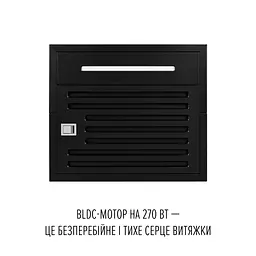 Витяжка острівна PERFELLI DESIGN QUATTRO 41 NERO SILENZIO - мініатюра 5