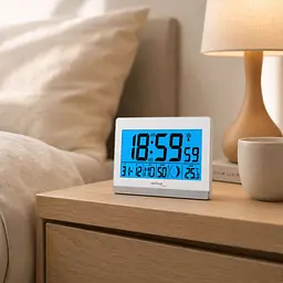 Годинник настільний Technoline WS8056 White/Silver (WS8056) - мініатюра 2