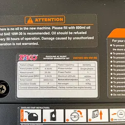 Інверторний генератор ZEKO ZK8700S-INV-W-N6 (4,5/5.0 кВт) газ/бензин - мініатюра 9