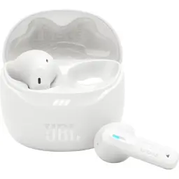 Навушники бездротові JBL Tune Flex 2, White, Bluetooth, мікрофон, акумулятор 55 mAh, чохол з функцією зарядки, технологія "JBL Pure Bass Sound" (JBLTFLEX2WHT)