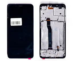 Дисплей Xiaomi Redmi 6/ Redmi 6A чорний + рамка (з датчиком наближення)