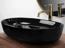 Умивальник Rea Cleo накладний black REA-U6757, Чорний - мініатюра 3