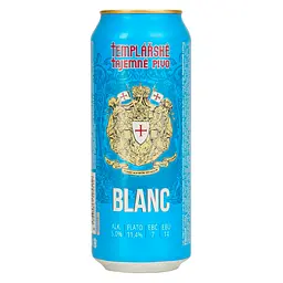 Пиво Templarske Blanc світле нефільтроване 5% 0.5 л - мініатюра 4