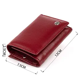 Горизонтальне портмоне зі шкіри жіноче ST Leather 19333 Бордове - мініатюра 7