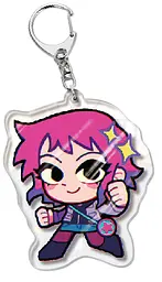Брелок акриловий Скотт Пілігрим Рамона Флауерс Scott Pilgrim Ramona Flowers 5 см