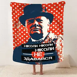 Плед 3D мотиваційний "Ніколи не здавайся" 12849 135х160 см - мініатюра 2