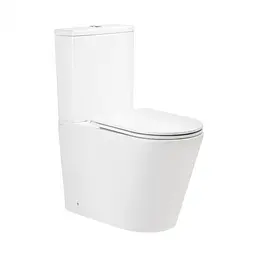 Унітаз-компакт Qtap Scorpio безободковий Ultra Quiet з сидінням Soft-close QT14222125AUQW, Білий