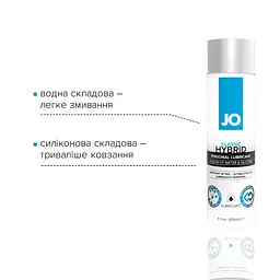 Густа змазка водно-силіконова System JO Classic Hybrid, 120 мл - мініатюра 3