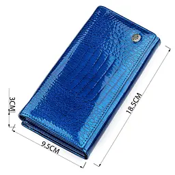 Гаманець жіночий ST Leather 18394 (S3001A) місткий синій - мініатюра 3