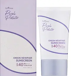 Сонцезахисний крем з екстрактом муана 50 мл Isntree Onion Newpair Sunscreen SPF/СПФ 40+ PA++++ - мініатюра 2