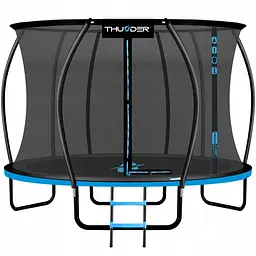 Батут із внутрішньою сіткою THUNDER Inside Ultra 12FT 374 см Black/Blue