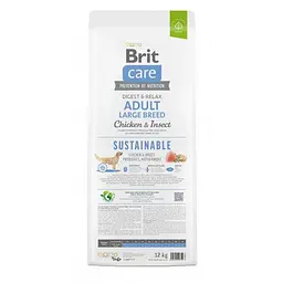 Сухий корм Brit Care Dog Sustainable Adult Large Breed для собак великих порід, з куркою та комахами, 12 кг - мініатюра 4