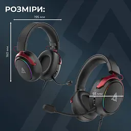 Игровая гарнитура Ajazz AHW10 Black (AHW10-B) - миниатюра 10