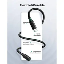 Дата кабель USB-C to USB-C 1.0m USB 3.1Gen2 100W US353 Black Ugreen (10387) - мініатюра 8