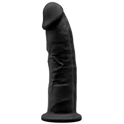 Фалоімітатор Silexd Premium Silicone Dildo Model 2 Size 6'' 15.5 см чорний