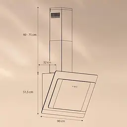 Витяжка Klarstein Aurora Eco 90 550 м³/год (10039929) - мініатюра 4
