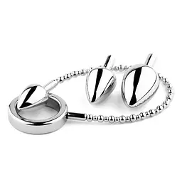 Анальна пробка B - Series HeavyFun Jewellery № 4, 43 см (сріблястий) - мініатюра 3