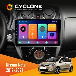 Штатна магнітола Nissan Note 2012-2021 Cyclone C10-001 2x32 CPL Cyclone (НФ-00007533)