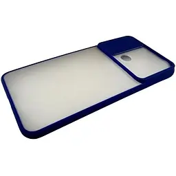 Бампер Totu Slide Camera Matt Case Xiaomi Redmi 10A Dark Blue - мініатюра 3
