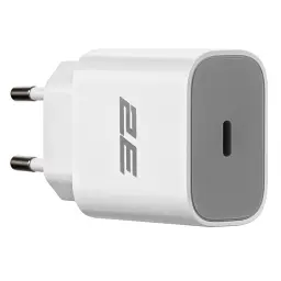 Мережевий зарядний пристрій 2E (1USB 3A) 30W White (2E-WC1USBC30W-W) - мініатюра 2