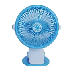 Вентилятор Міні USB з прищіпкою Mini fan LY-582 • Портативний настільний вентилятор з акумулятором і кріпленням - мініатюра 6