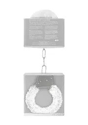 Наручники Beginners Handcuffs Furry - White Ouch! 36-OU002WHT 101706 - мініатюра 6