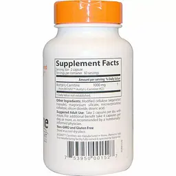 Ацетил карнітин Doctor's Best Acetyl-L-Carnitin 500 мг 120 капсул - мініатюра 2