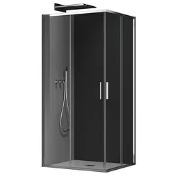 Душова кабіна без піддону Koer Sr SC10-90x90x195-TR-01 прозоре скло Easy Clean 6мм, хром KR5942, Хром, прозорий, хром
