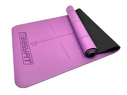 Килимок для йоги професійний Pro каучук 5 мм Фіолетовий EasyFit fit0025069