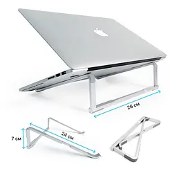 Підставка для ноутбука OfficePro LS-530-S Alloy Aluminum Silver - мініатюра 12