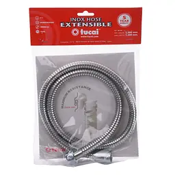 Шланг для душу Tucai Stainless Steel 100-130 см (4116), Хром