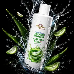 Лубрикант MyLove Aroma Series IntimMassage 2in1 Aloe Vera, 300 мл - мініатюра 2