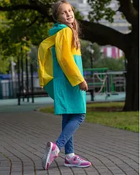 Дощовик Плащ Дитячий з Капюшоном - мініатюра 3
