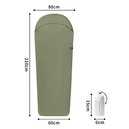 Підкладка для спального мішка Naturehike (CNH22SD016) нейлон - зелена - мініатюра 2