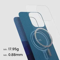 Карбоновий чохол Pitaka Tactile Woven Case (Lumintex™ Edition), що світиться в темряві, StarPeak Over the Horizon для iPhone 16 Pro (KI1603POTH) - мініатюра 5